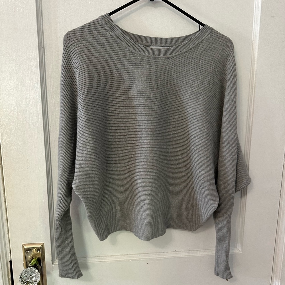 Grey batwing sweater